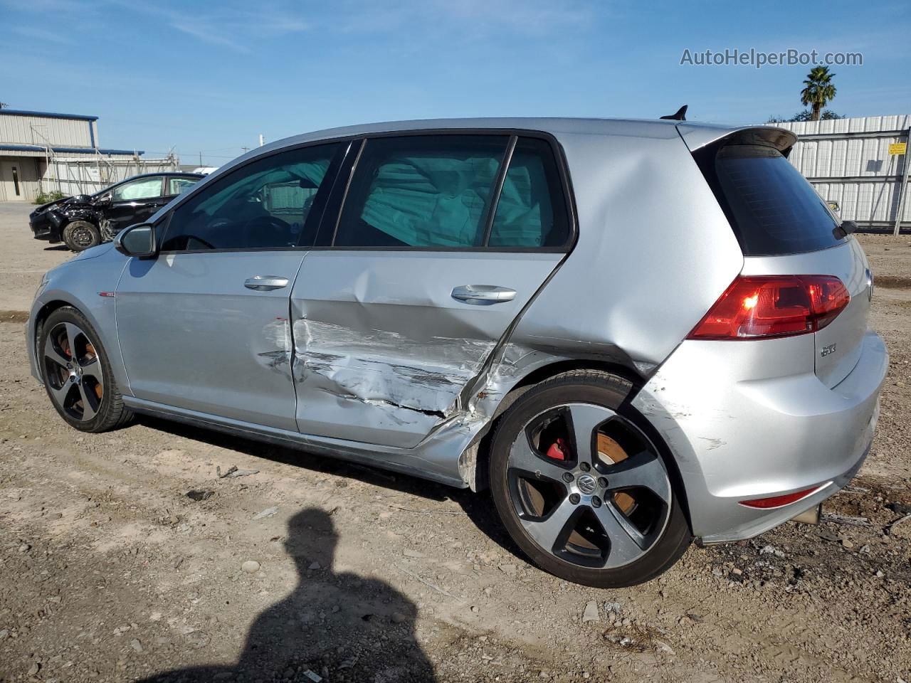 2015 Volkswagen Gti  Silver vin: 3VW4T7AU7FM065286