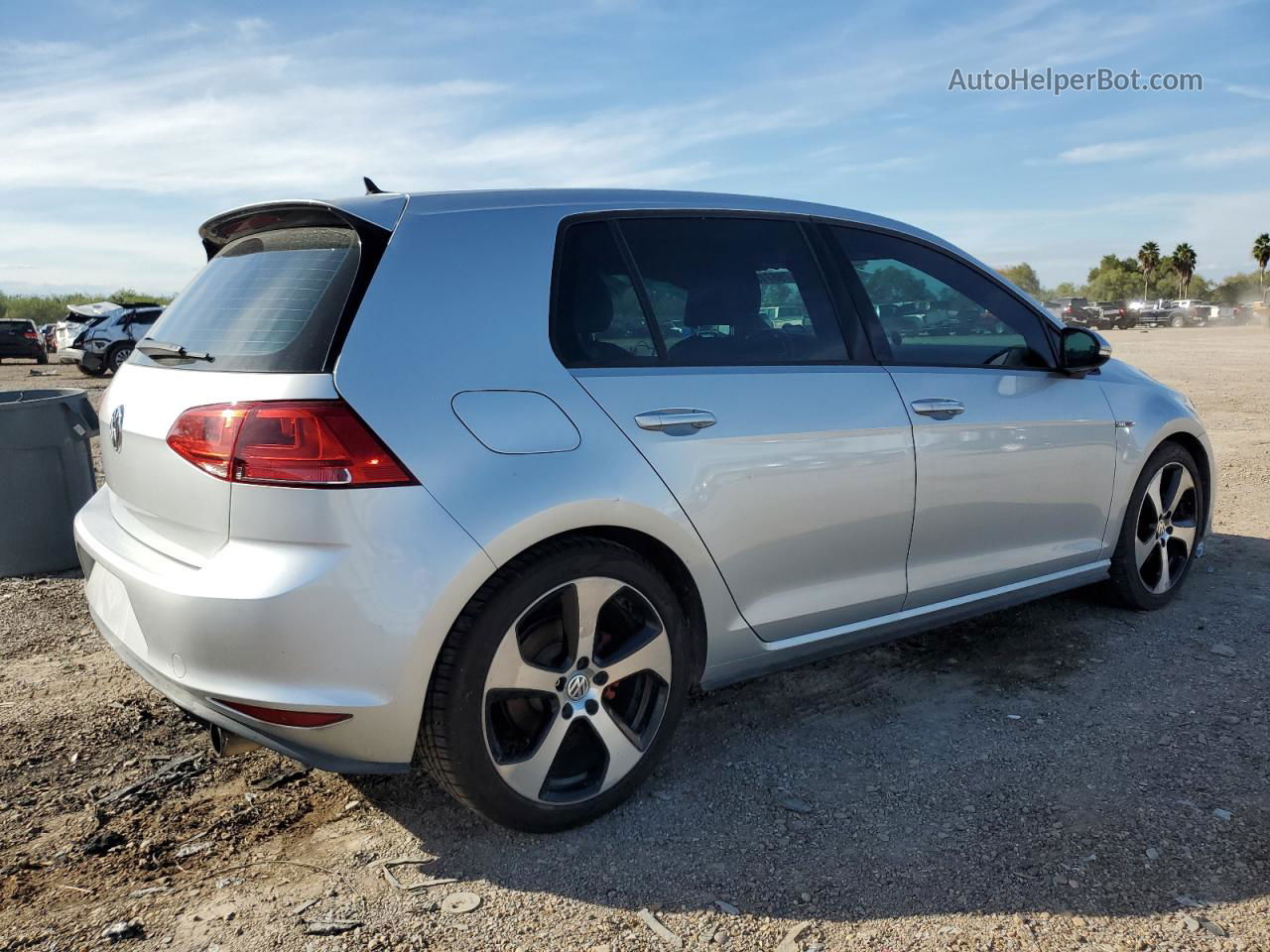 2015 Volkswagen Gti  Silver vin: 3VW4T7AU7FM065286