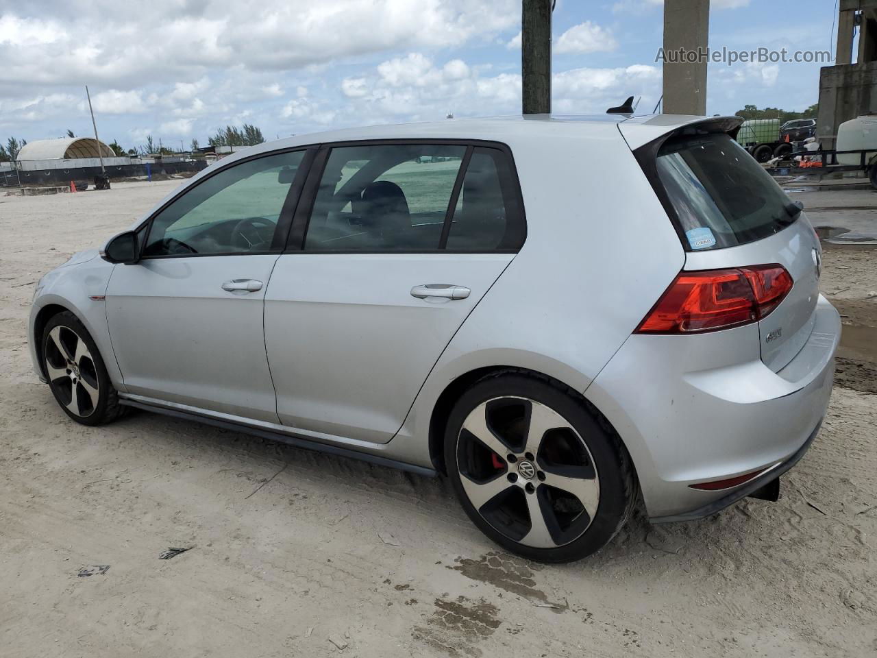 2015 Volkswagen Gti  Silver vin: 3VW4T7AU7FM078426