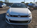 2015 Volkswagen Gti  White vin: 3VW4T7AU7FM081309