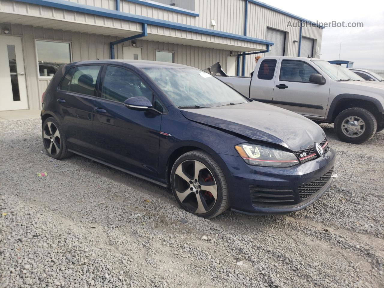 2015 Volkswagen Gti  Blue vin: 3VW4T7AU7FM081679