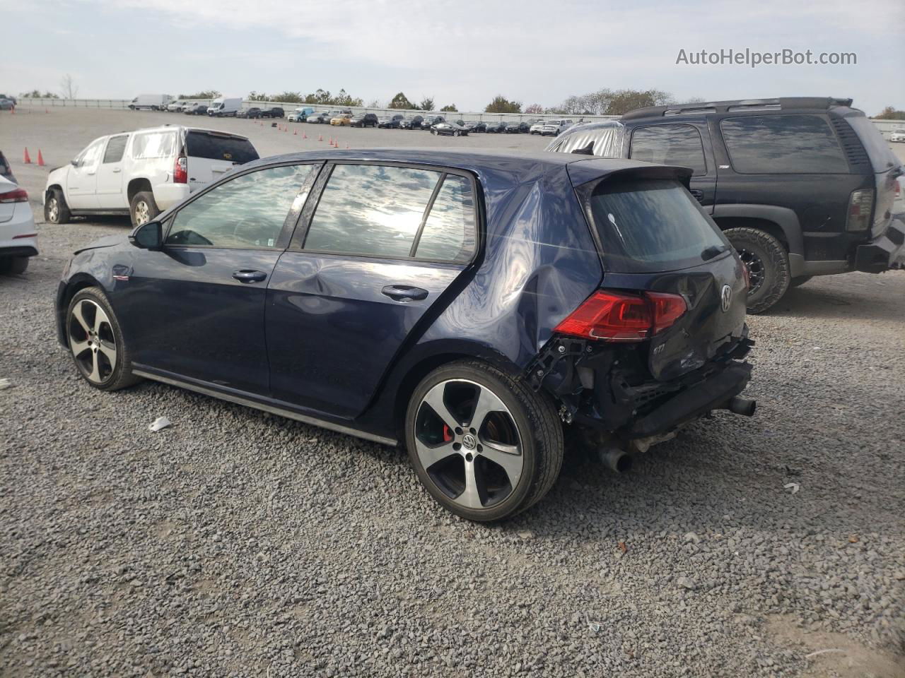 2015 Volkswagen Gti  Blue vin: 3VW4T7AU7FM081679