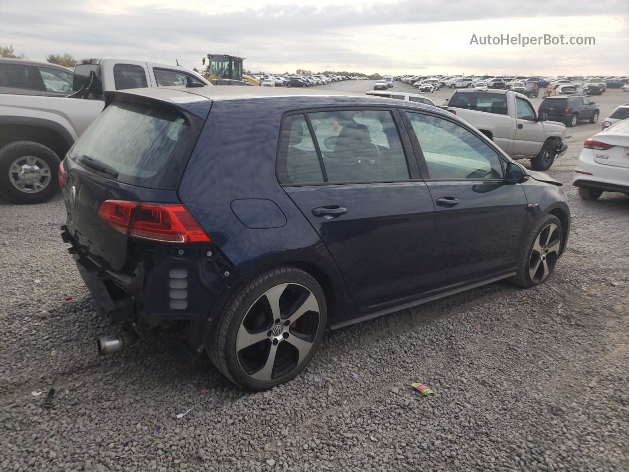 2015 Volkswagen Gti  Blue vin: 3VW4T7AU7FM081679