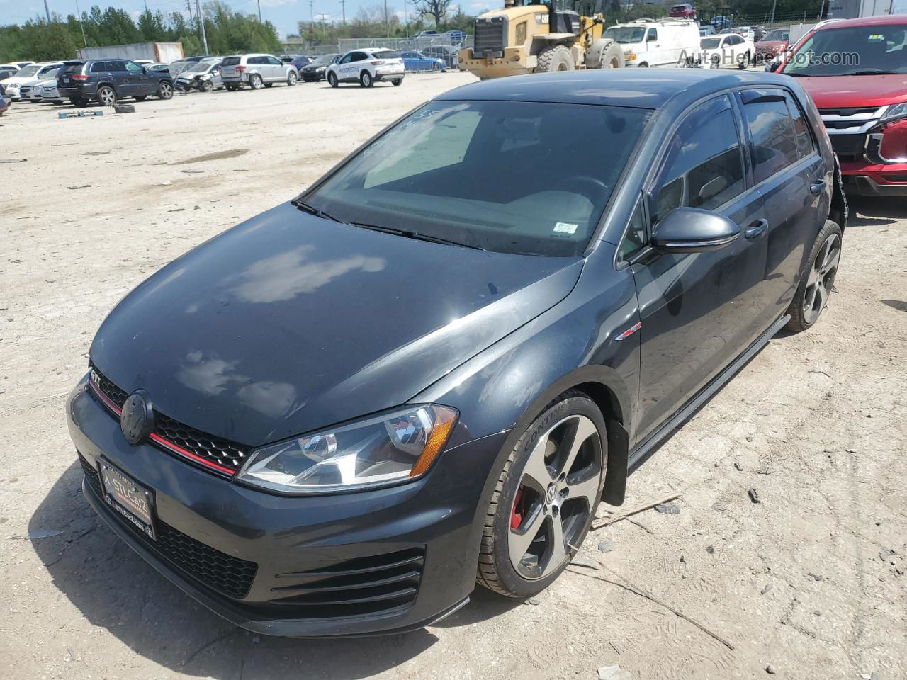 2016 Volkswagen Gti S/se Gray vin: 3VW4T7AU7GM047193