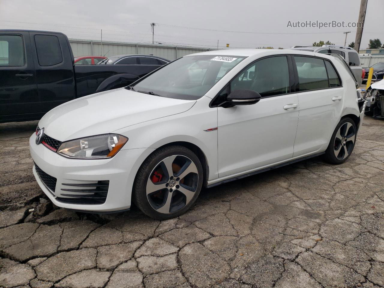 2017 Volkswagen Gti S White vin: 3VW4T7AU7HM017368