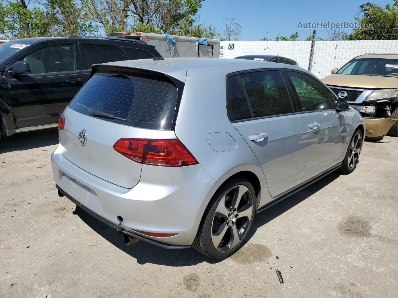 2017 Volkswagen Gti S Silver vin: 3VW4T7AU7HM064819