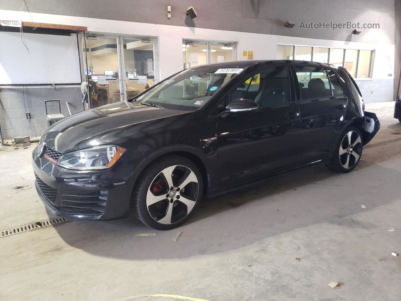 2017 Volkswagen Gti S Черный vin: 3VW4T7AU7HM066201