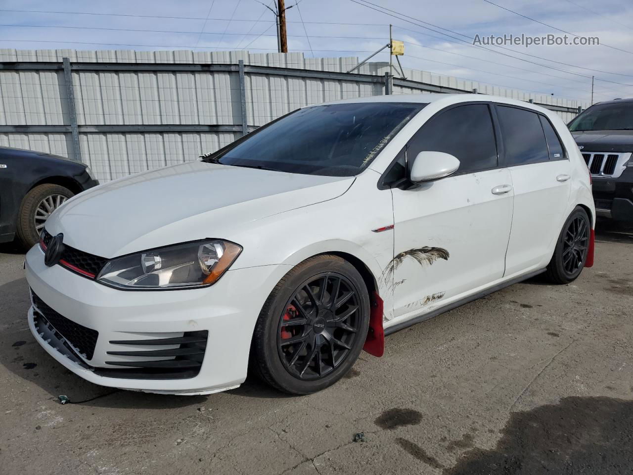 2017 Volkswagen Gti S White vin: 3VW4T7AU7HM071785