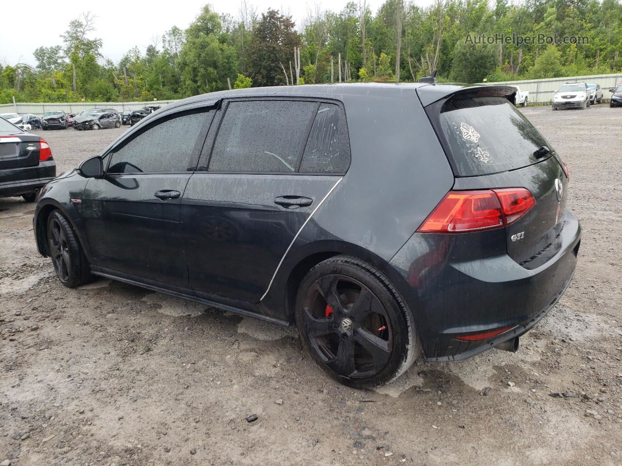 2015 Volkswagen Gti  Black vin: 3VW4T7AU8FM015674