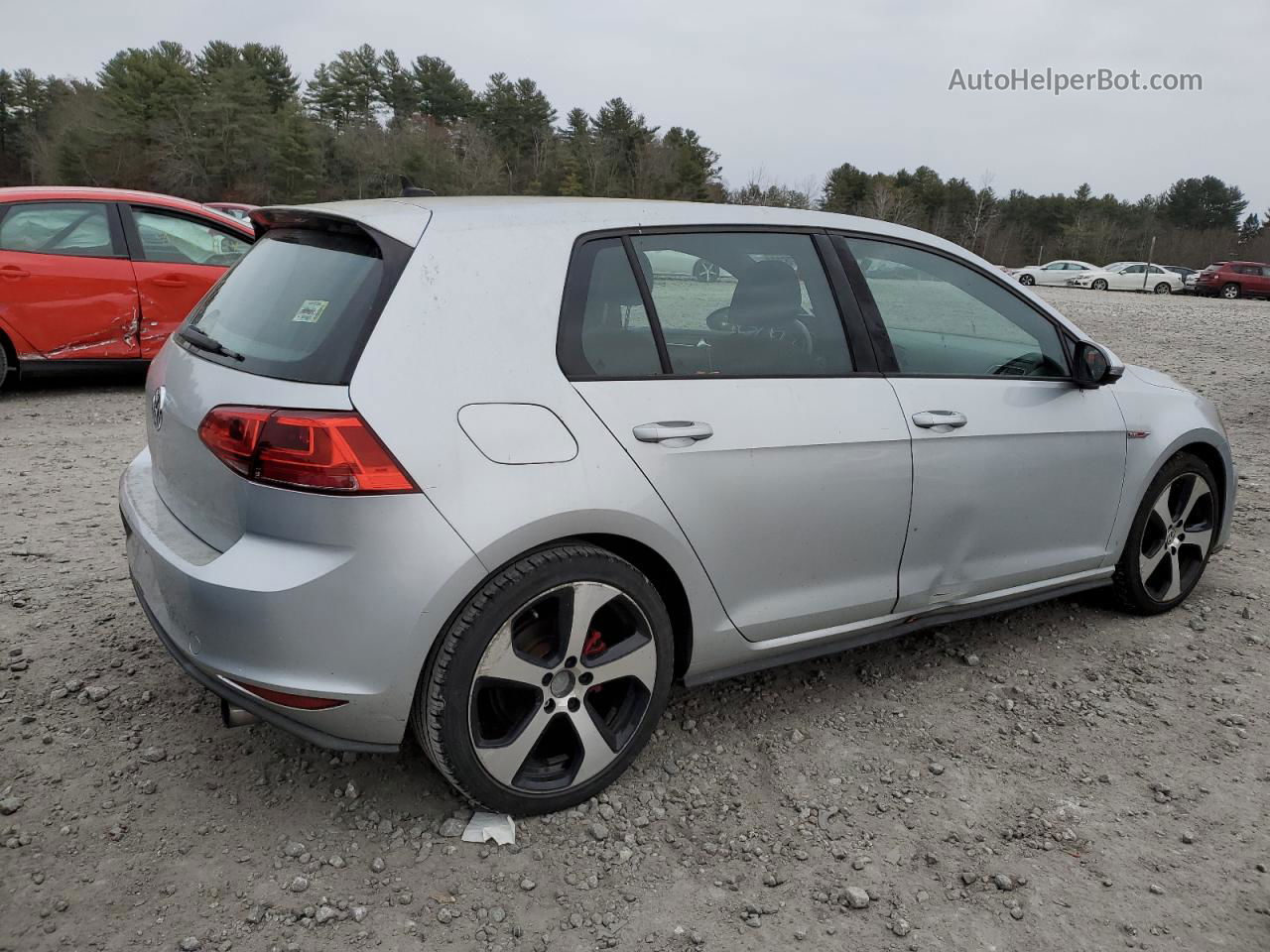 2015 Volkswagen Gti  Silver vin: 3VW4T7AU8FM023824