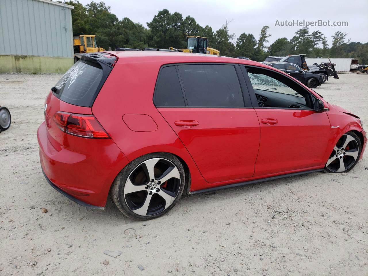 2015 Volkswagen Gti  Red vin: 3VW4T7AU8FM028487