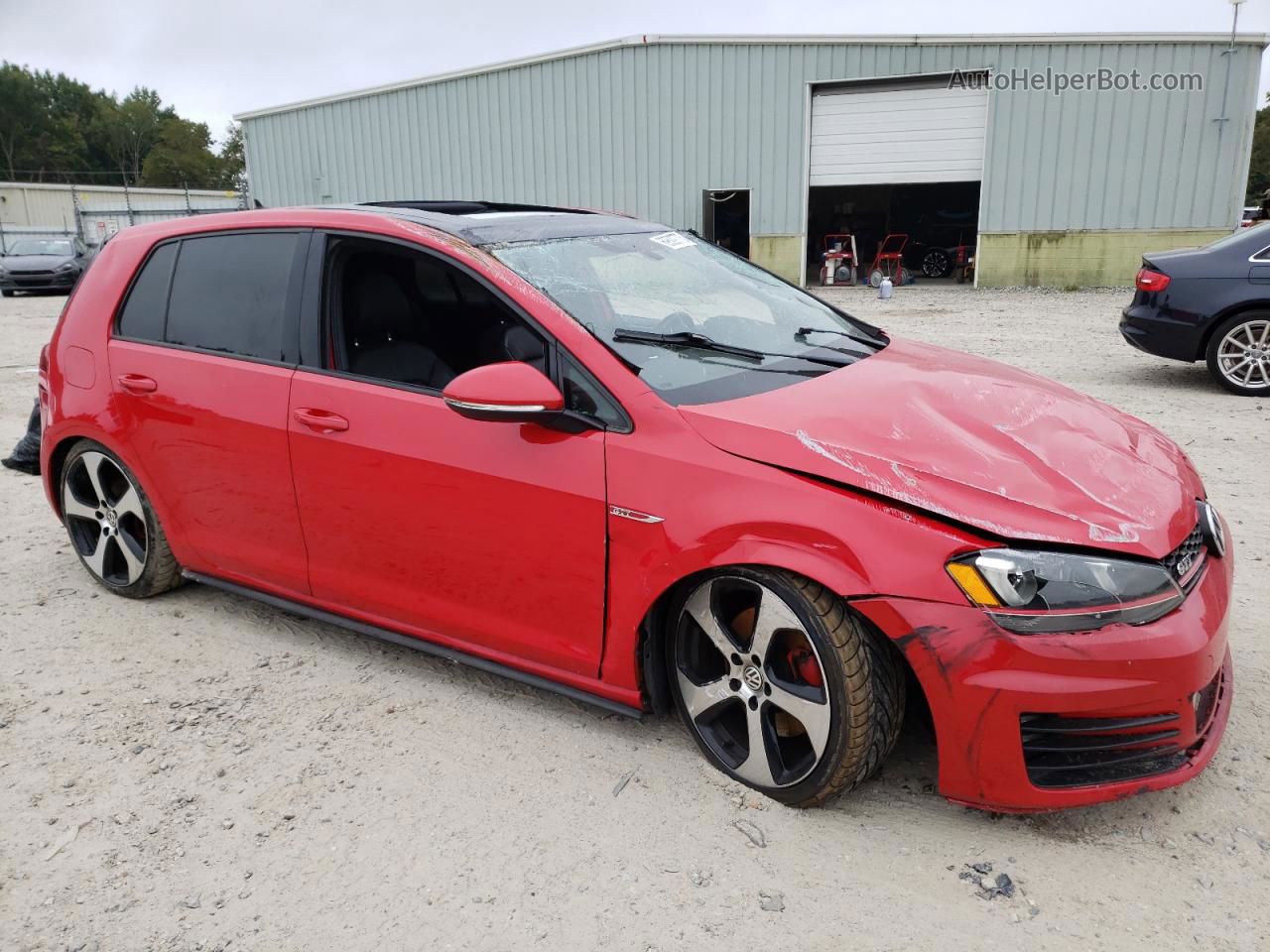 2015 Volkswagen Gti  Red vin: 3VW4T7AU8FM028487