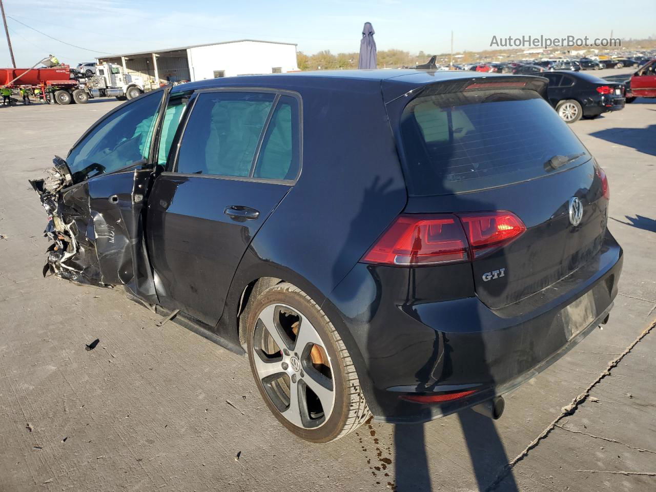 2015 Volkswagen Gti  Черный vin: 3VW4T7AU8FM048965