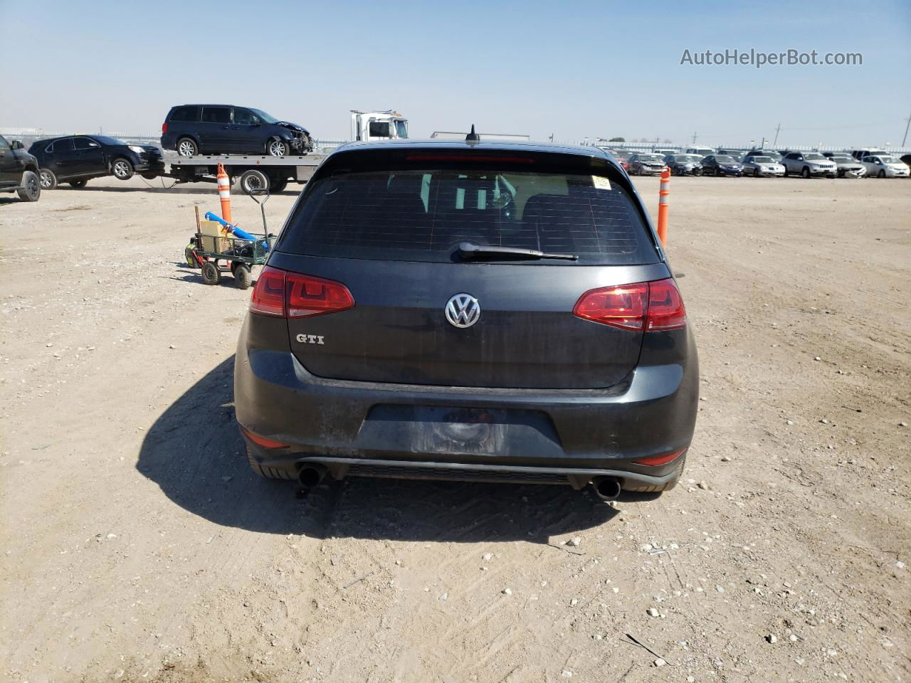 2015 Volkswagen Gti  Черный vin: 3VW4T7AU8FM093176