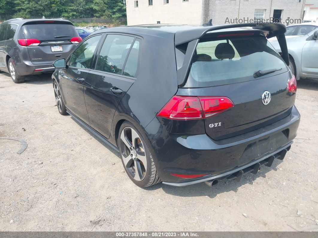 2015 Volkswagen Golf Gti 2.0t Se 4-door Black vin: 3VW4T7AU8FM105150