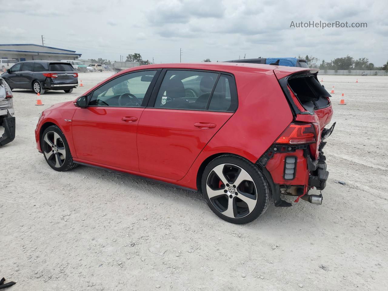 2016 Volkswagen Gti S/se Red vin: 3VW4T7AU8GM022058