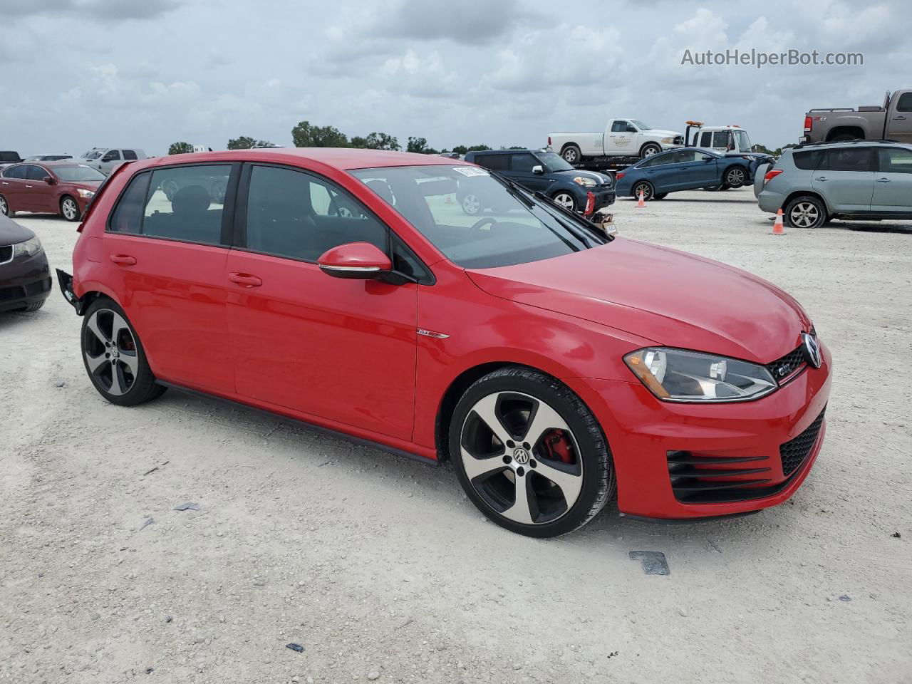 2016 Volkswagen Gti S/se Red vin: 3VW4T7AU8GM022058