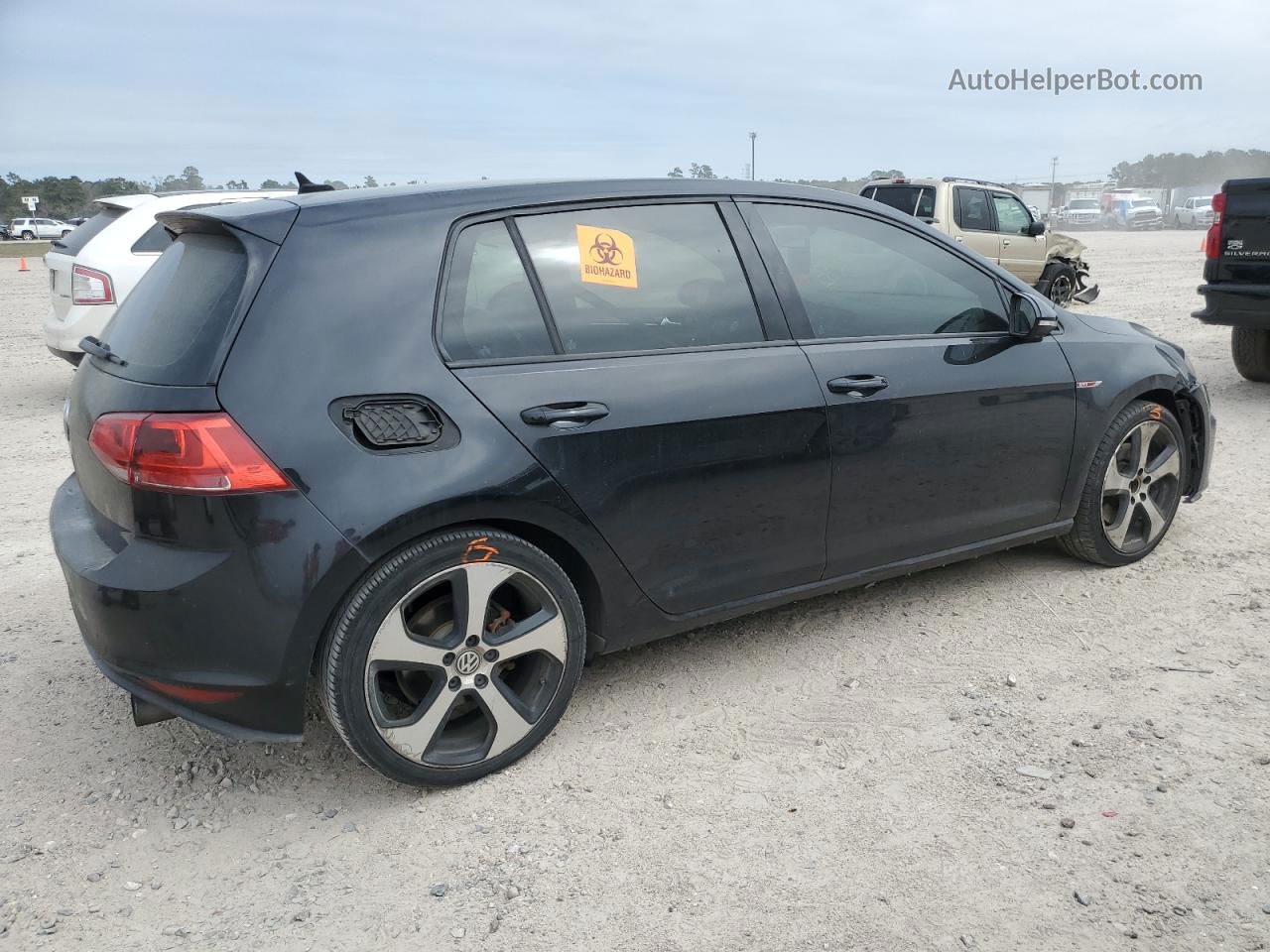 2017 Volkswagen Gti S Черный vin: 3VW4T7AU8HM018867