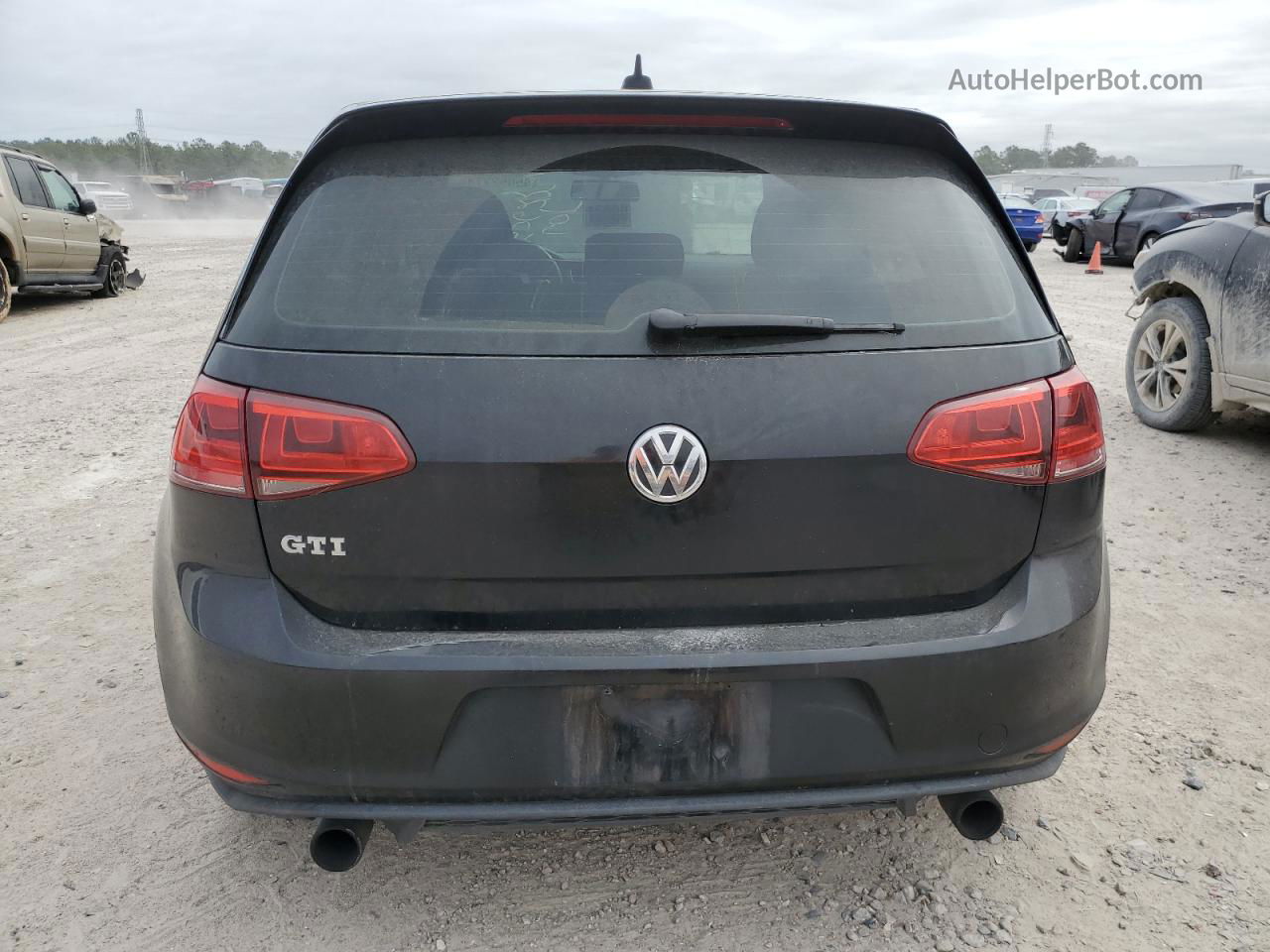 2017 Volkswagen Gti S Черный vin: 3VW4T7AU8HM018867