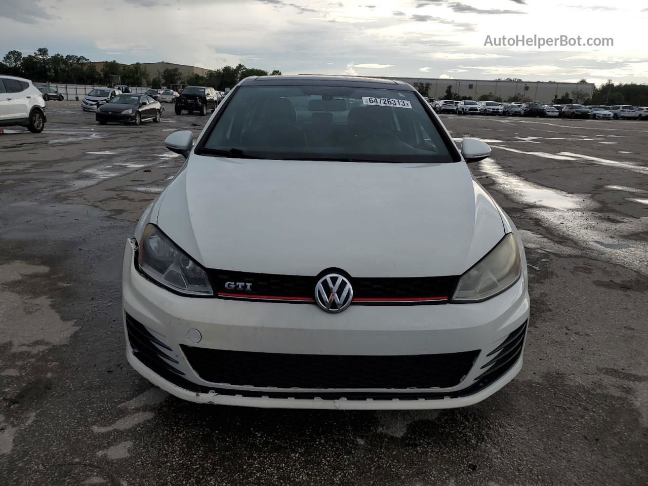 2015 Volkswagen Gti  Белый vin: 3VW4T7AU9FM003629