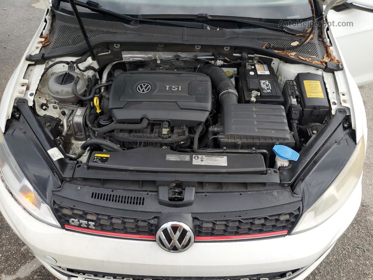 2015 Volkswagen Gti  Белый vin: 3VW4T7AU9FM003629