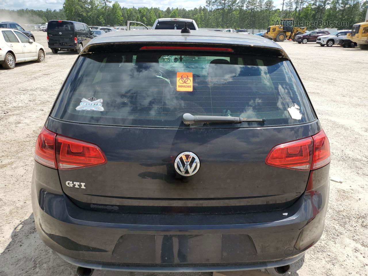 2015 Volkswagen Gti  Black vin: 3VW4T7AU9FM005686