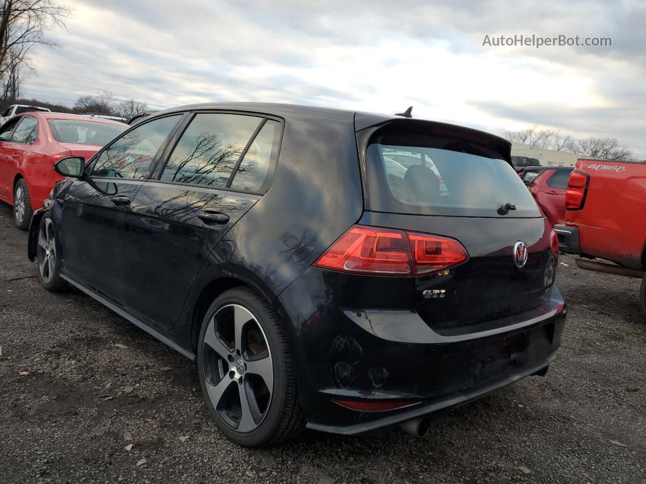 2015 Volkswagen Gti  Black vin: 3VW4T7AU9FM031172