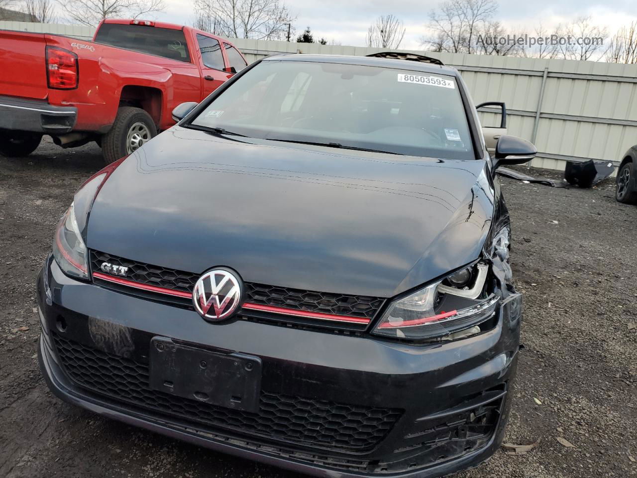 2015 Volkswagen Gti  Черный vin: 3VW4T7AU9FM031172