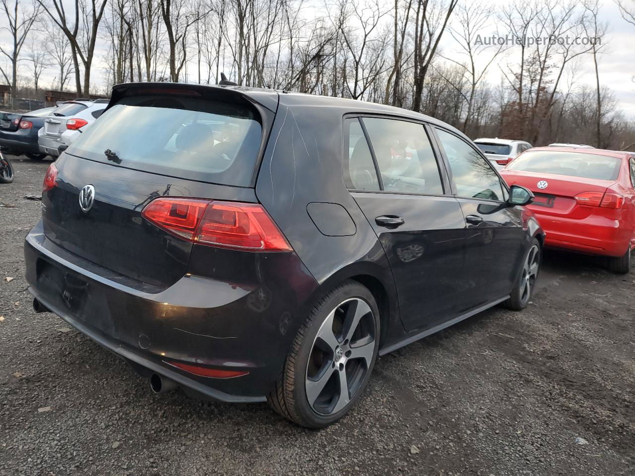 2015 Volkswagen Gti  Черный vin: 3VW4T7AU9FM031172