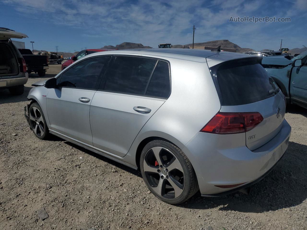 2015 Volkswagen Gti  Silver vin: 3VW4T7AU9FM038624