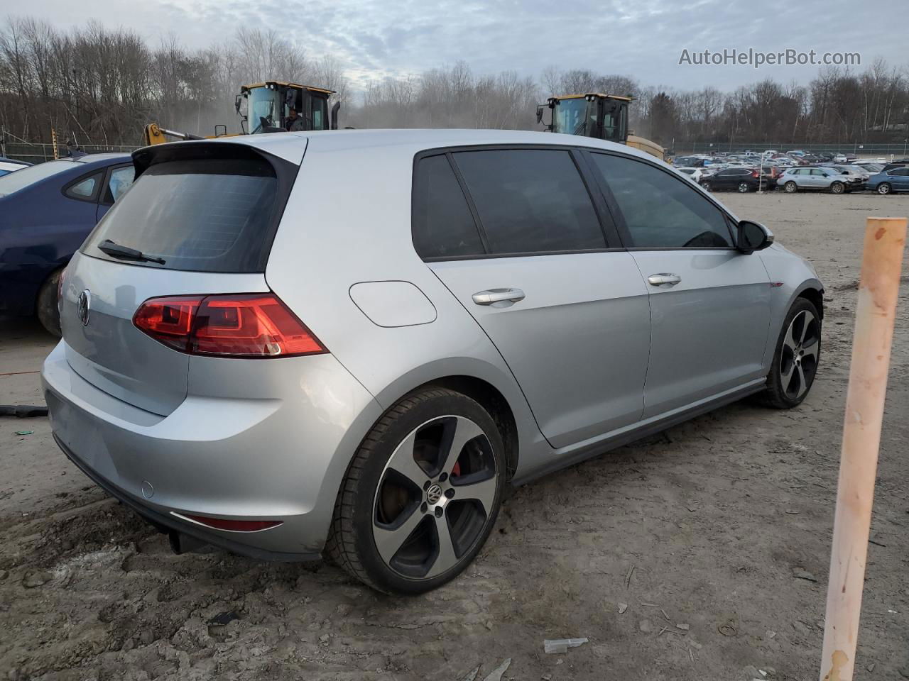 2015 Volkswagen Gti  Silver vin: 3VW4T7AU9FM042995