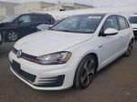 2015 Volkswagen Gti  White vin: 3VW4T7AU9FM096958