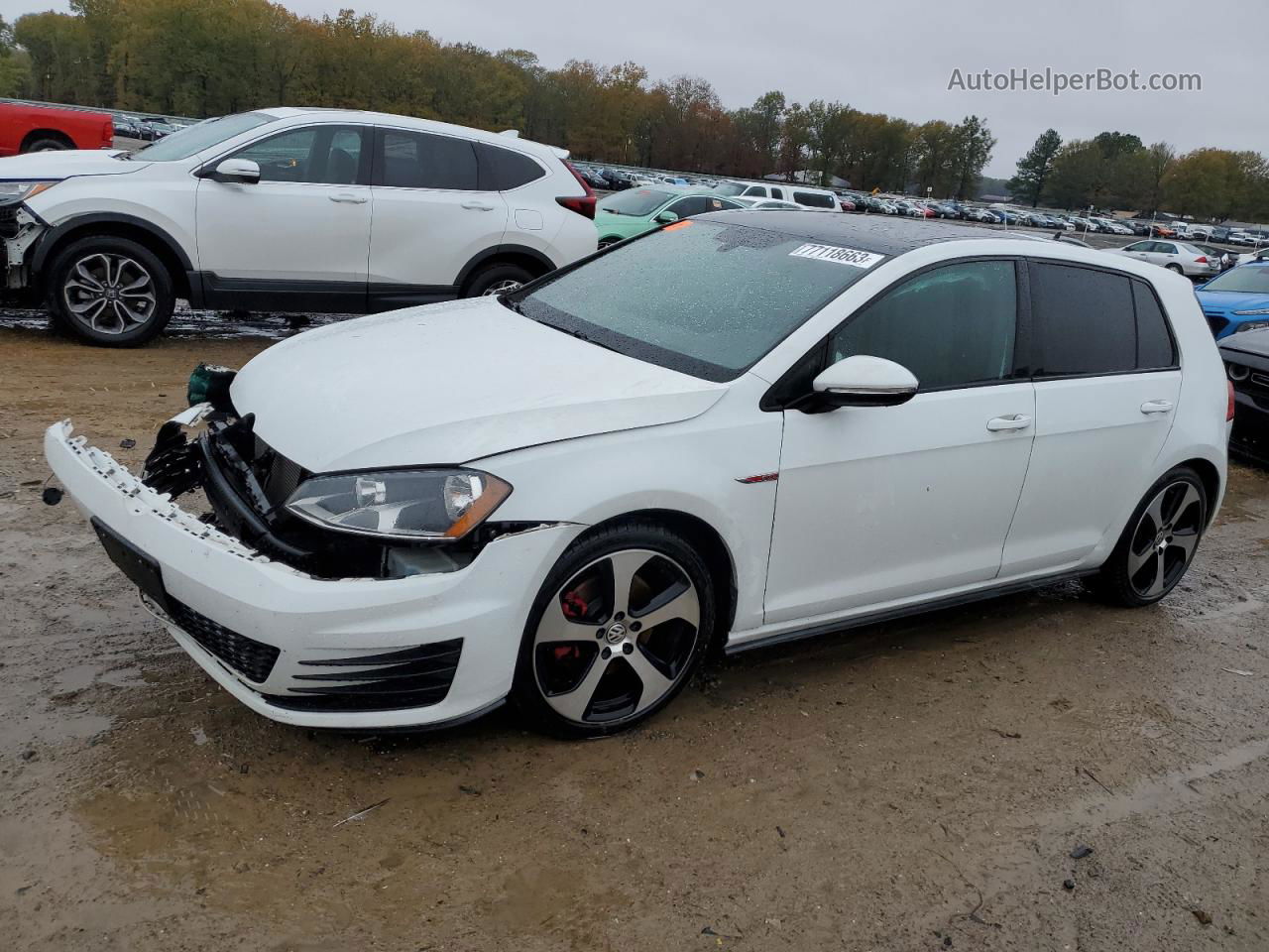 2016 Volkswagen Gti S/se White vin: 3VW4T7AU9GM013627