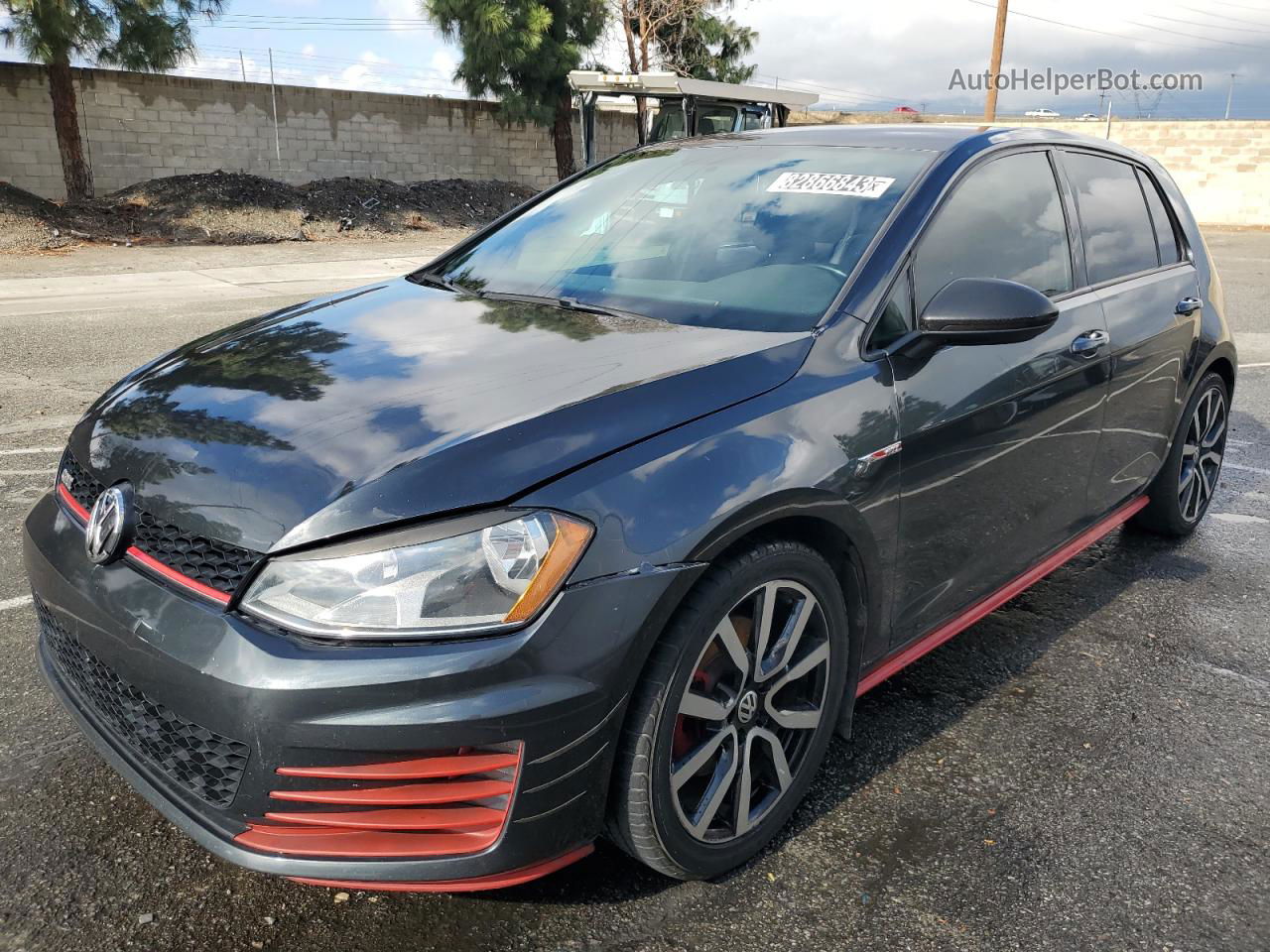 2016 Volkswagen Gti S/se Charcoal vin: 3VW4T7AU9GM033974