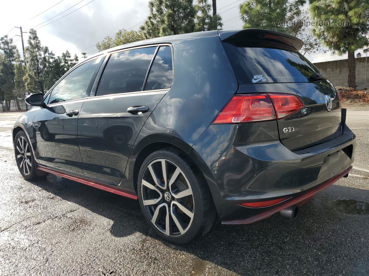 2016 Volkswagen Gti S/se Charcoal vin: 3VW4T7AU9GM033974