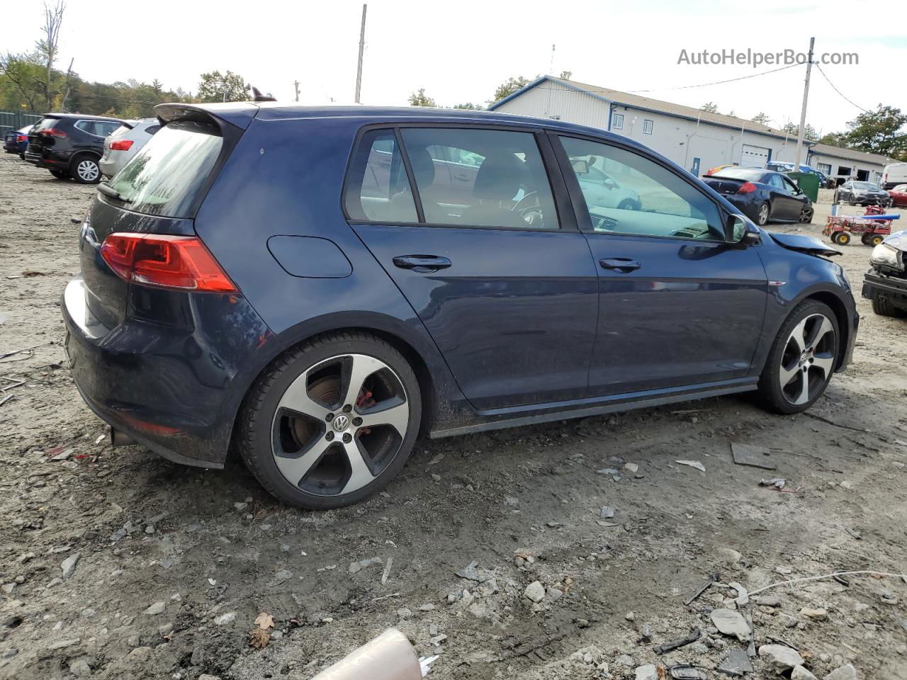 2016 Volkswagen Gti S/se Blue vin: 3VW4T7AU9GM066165