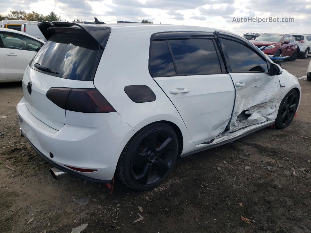 2017 Volkswagen Gti S White vin: 3VW4T7AU9HM013662