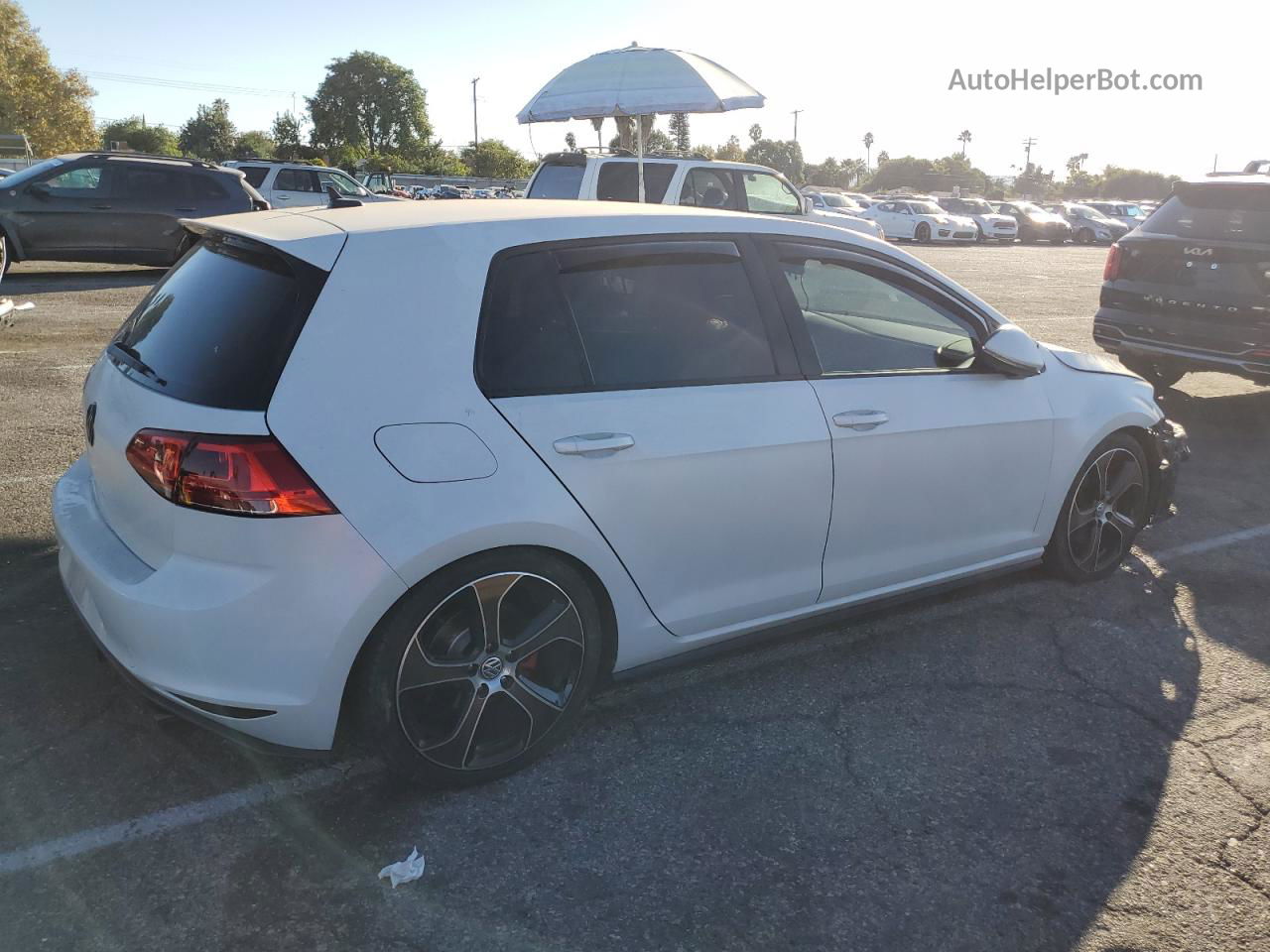 2017 Volkswagen Gti S Белый vin: 3VW4T7AU9HM020093