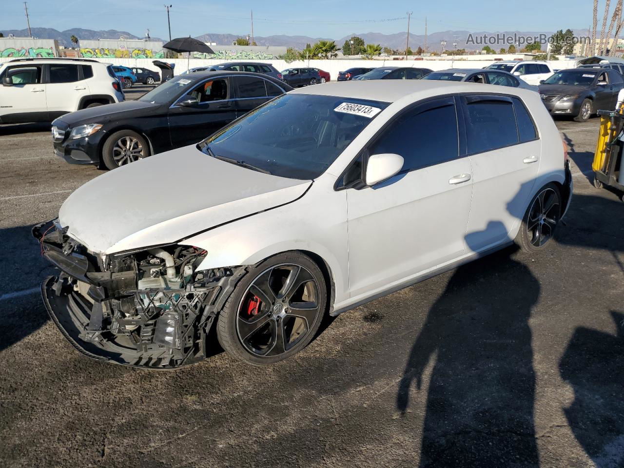 2017 Volkswagen Gti S White vin: 3VW4T7AU9HM020093