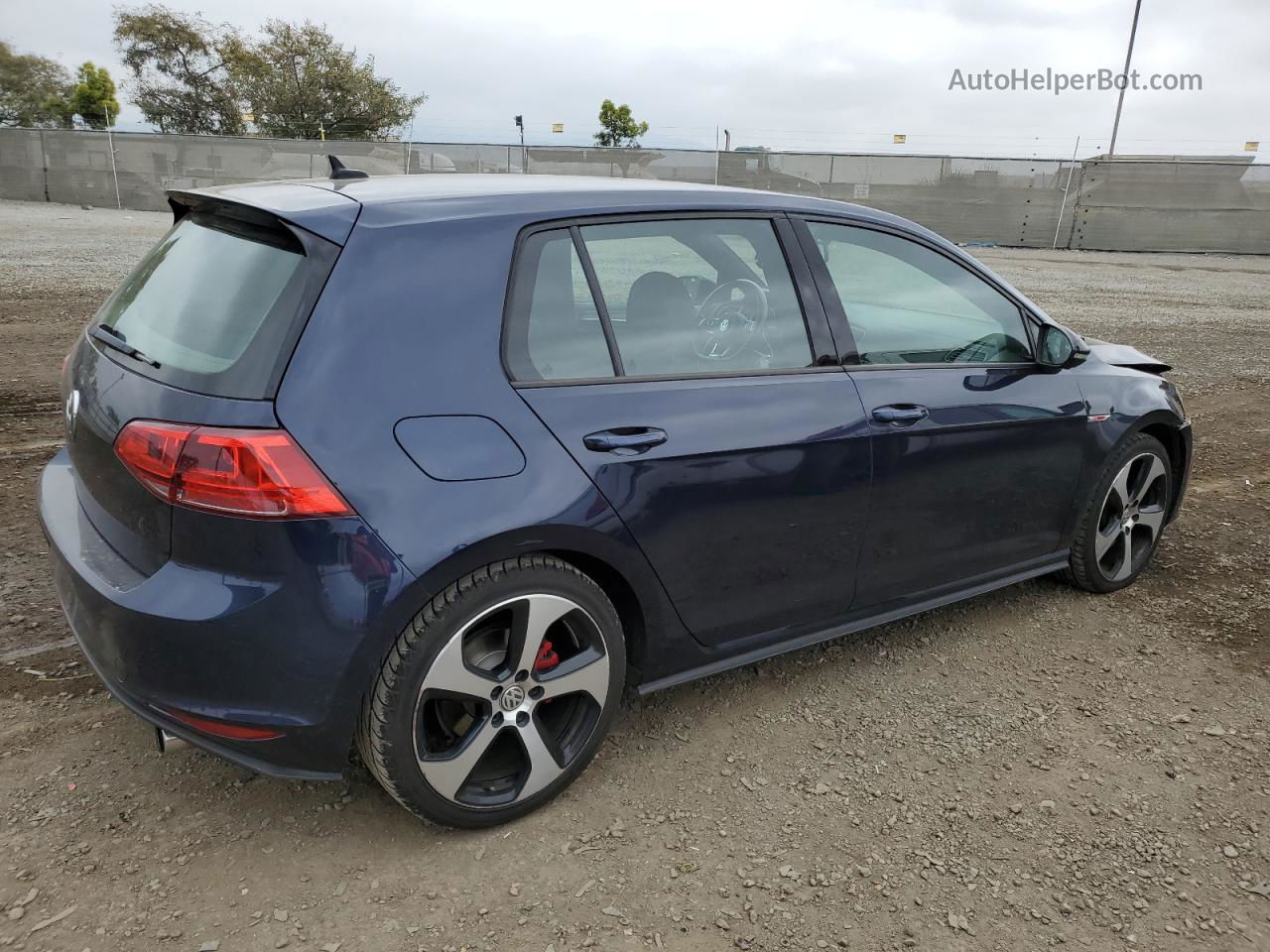 2017 Volkswagen Gti S Синий vin: 3VW4T7AU9HM041199