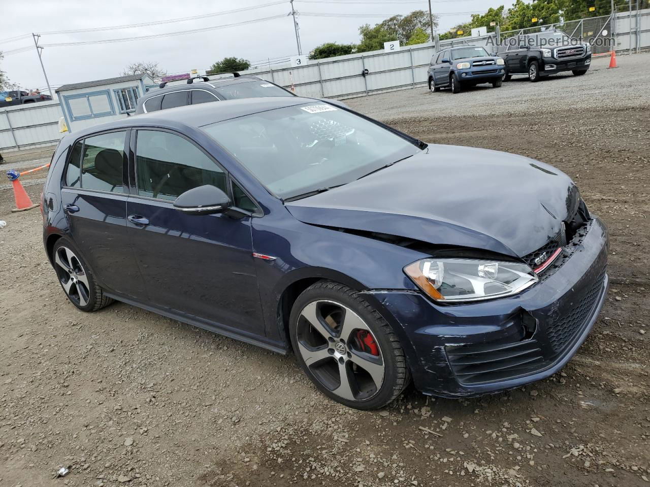 2017 Volkswagen Gti S Blue vin: 3VW4T7AU9HM041199