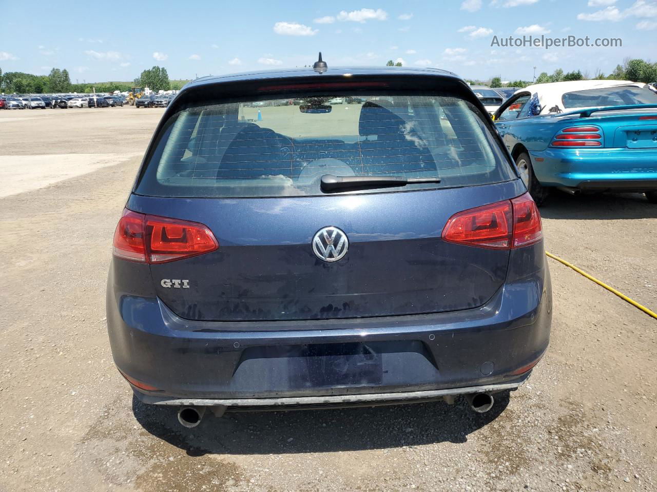 2017 Volkswagen Gti S Blue vin: 3VW4T7AU9HM052039