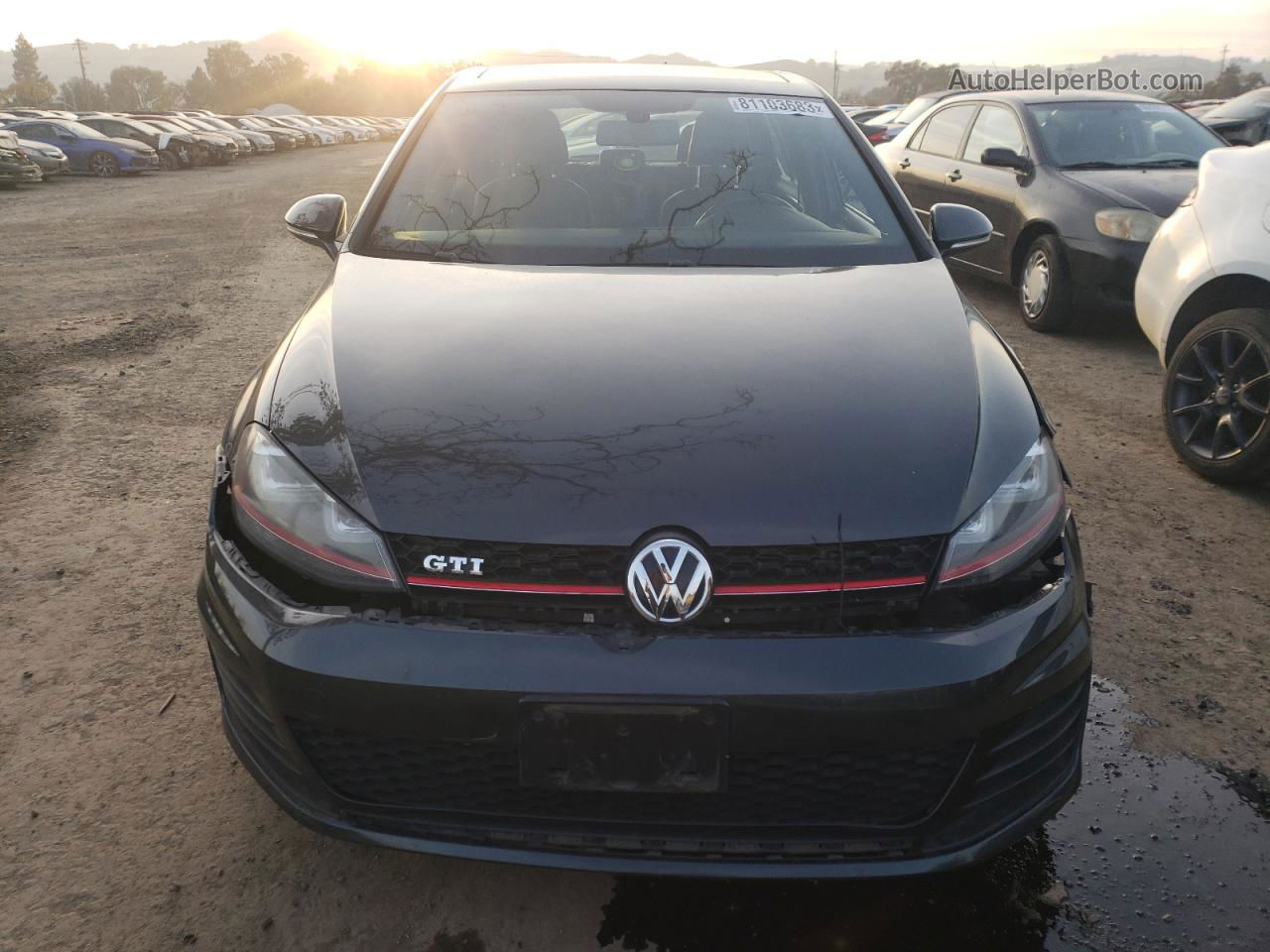 2015 Volkswagen Gti  Gray vin: 3VW4T7AUXFM005308