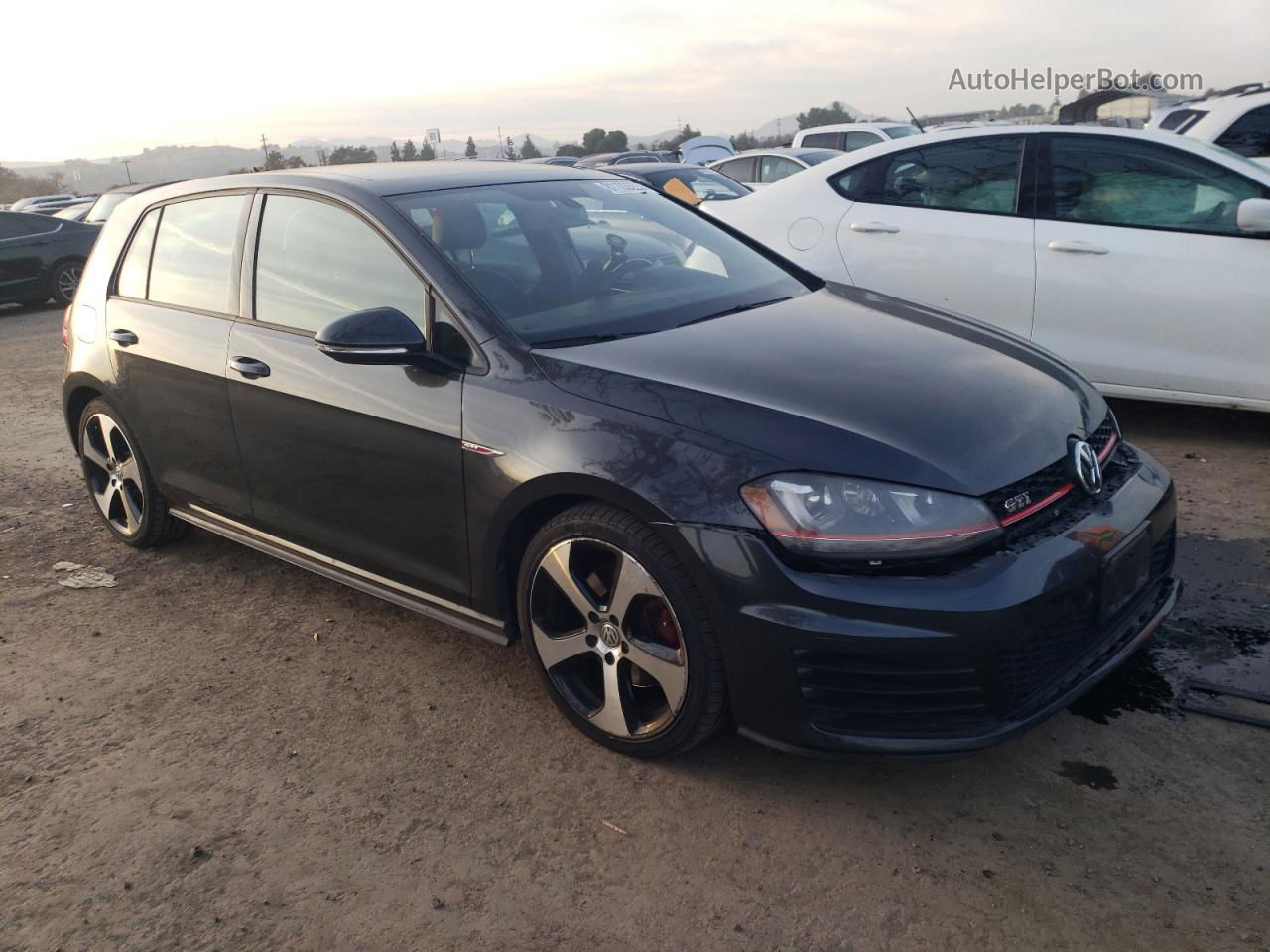 2015 Volkswagen Gti  Gray vin: 3VW4T7AUXFM005308