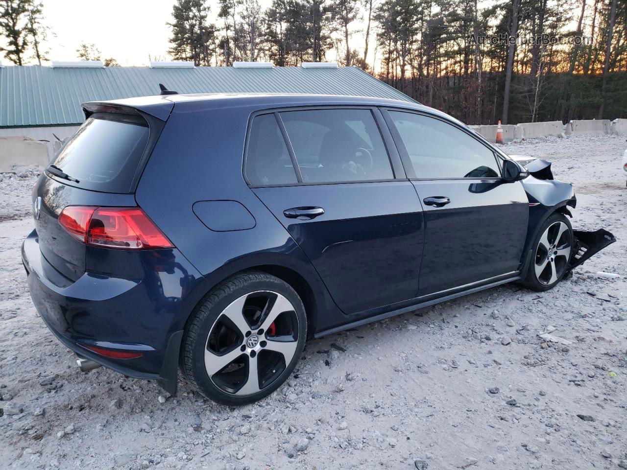 2015 Volkswagen Gti  Синий vin: 3VW4T7AUXFM008791