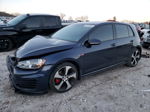 2015 Volkswagen Gti  Синий vin: 3VW4T7AUXFM008791