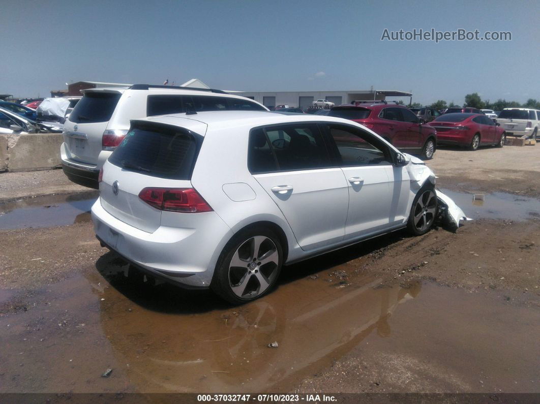 2015 Volkswagen Golf Gti Se Белый vin: 3VW4T7AUXFM008919