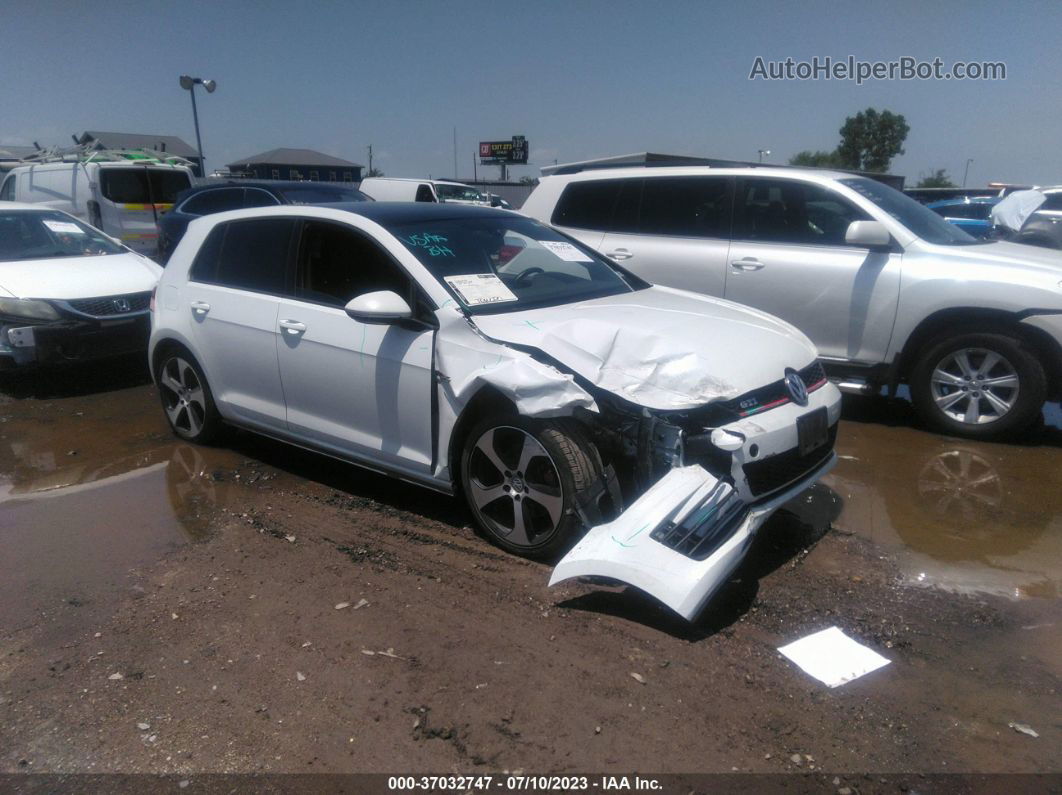 2015 Volkswagen Golf Gti Se Белый vin: 3VW4T7AUXFM008919