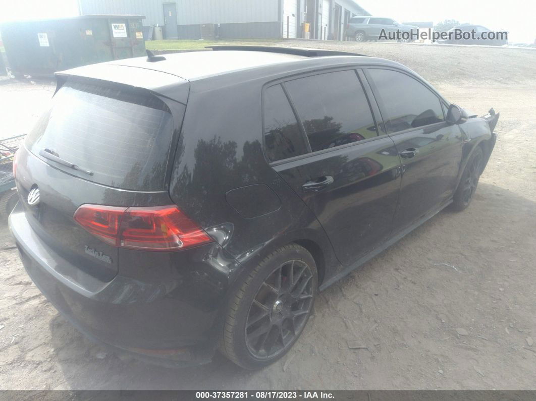 2015 Volkswagen Golf Gti Autobahn Black vin: 3VW4T7AUXFM017913