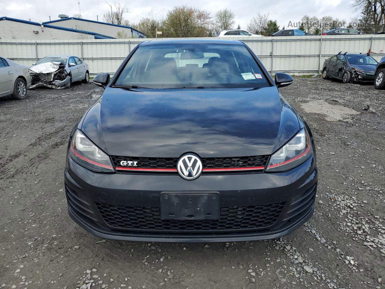 2015 Volkswagen Gti  Black vin: 3VW4T7AUXFM027244